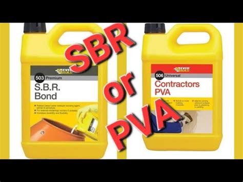 These can soak up the moisture in the dot and dab mix making it less effective. . How to use sbr for plastering